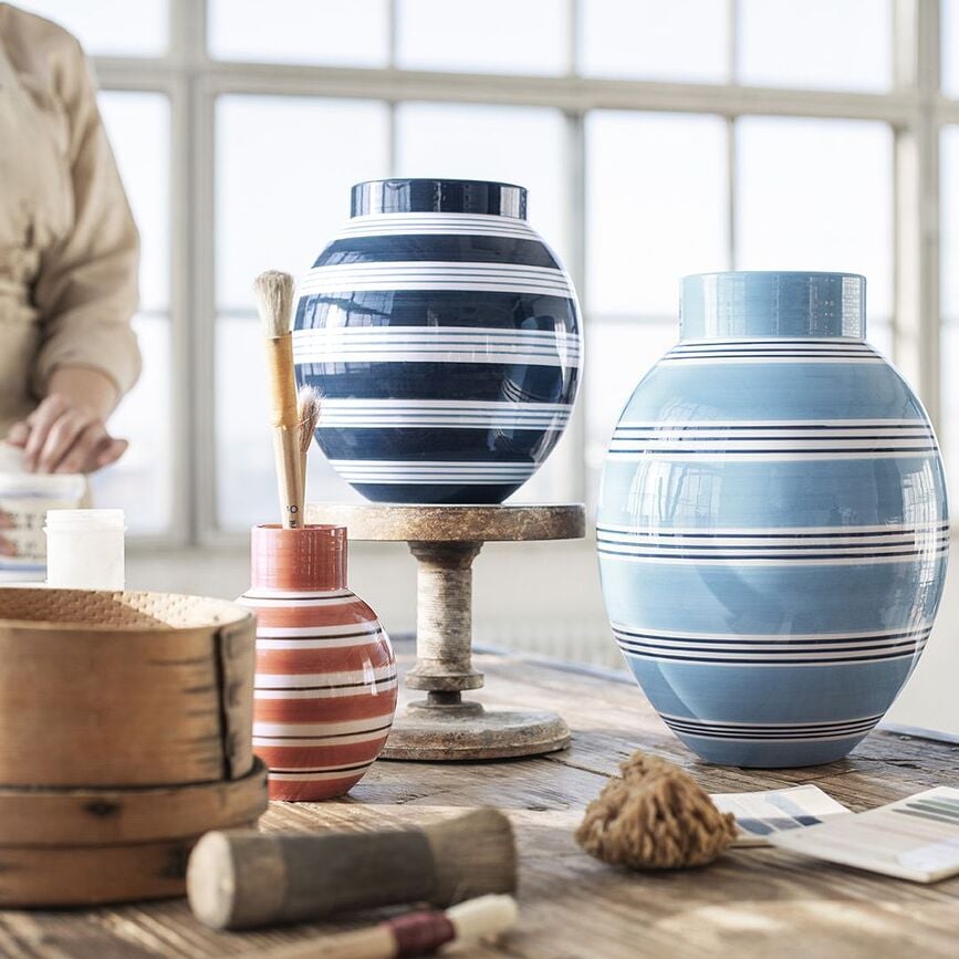 Jarrón Omaggio Nuovo, 20,5 cm, rosa empolvado