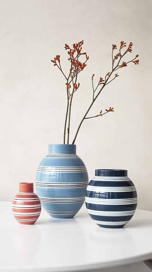 Jarrón Omaggio Nuovo, 20,5 cm, rosa empolvado