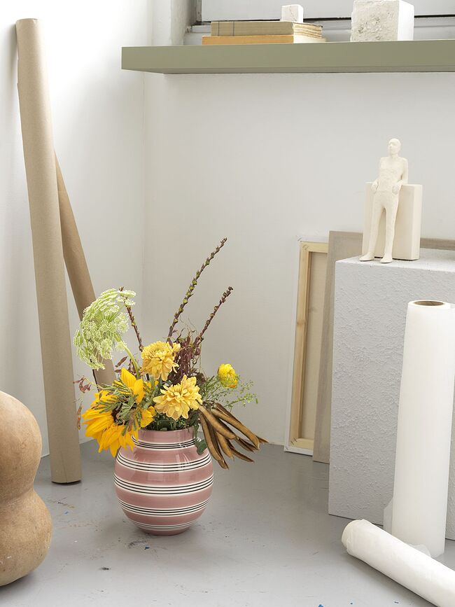 Jarrón Omaggio Nuovo, 20,5 cm, rosa empolvado