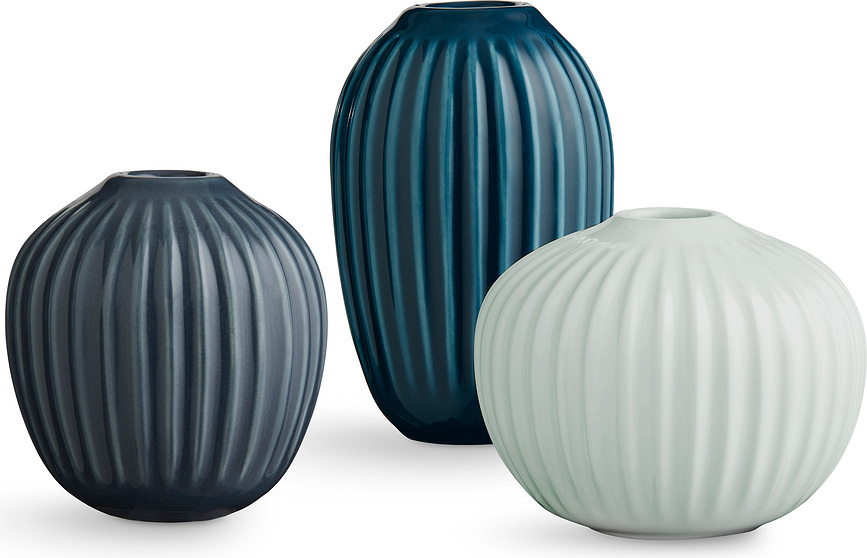 Jarrones Hammershøi, pequeños, Set de 3 piezas