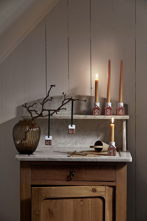 Kähler Christmas Bombki, hiške iz medenjakov, 2 kosa