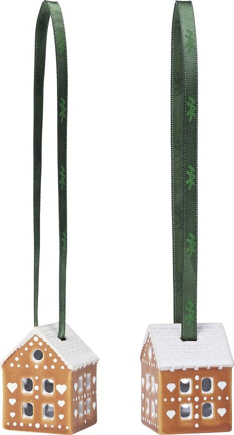 Kähler Christmas Kuglice motiv kućice od medenjaka 2 kom.