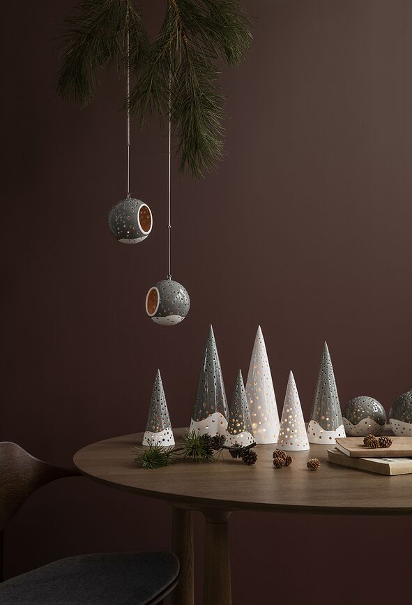 Nobili Photophore 25,5 cm, blanc