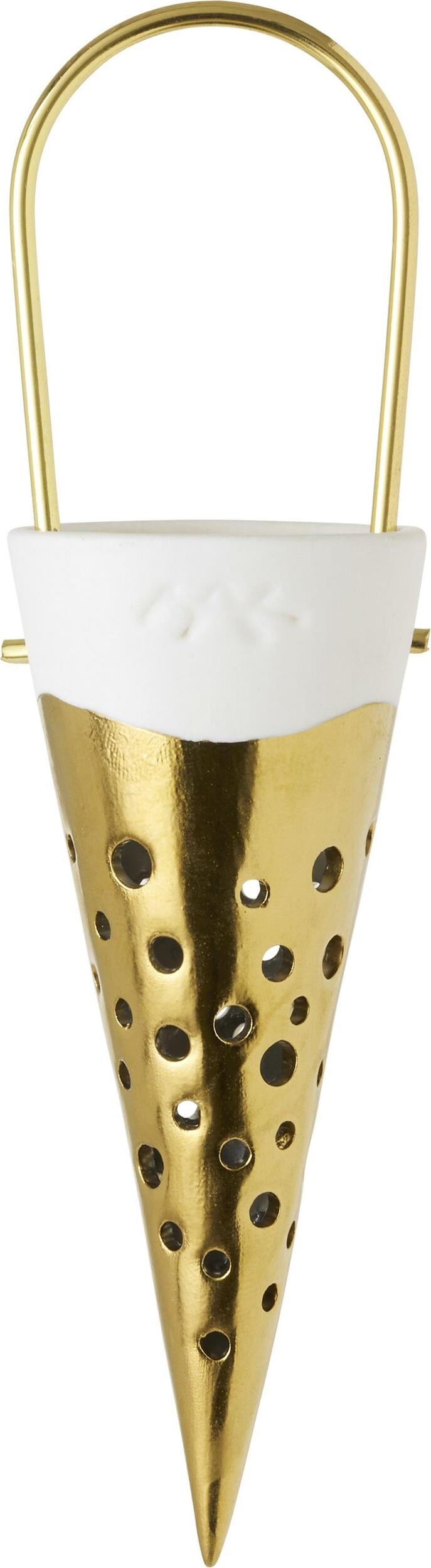 Nobili Weihnachtsdekoration 15,5 cm goldfarben