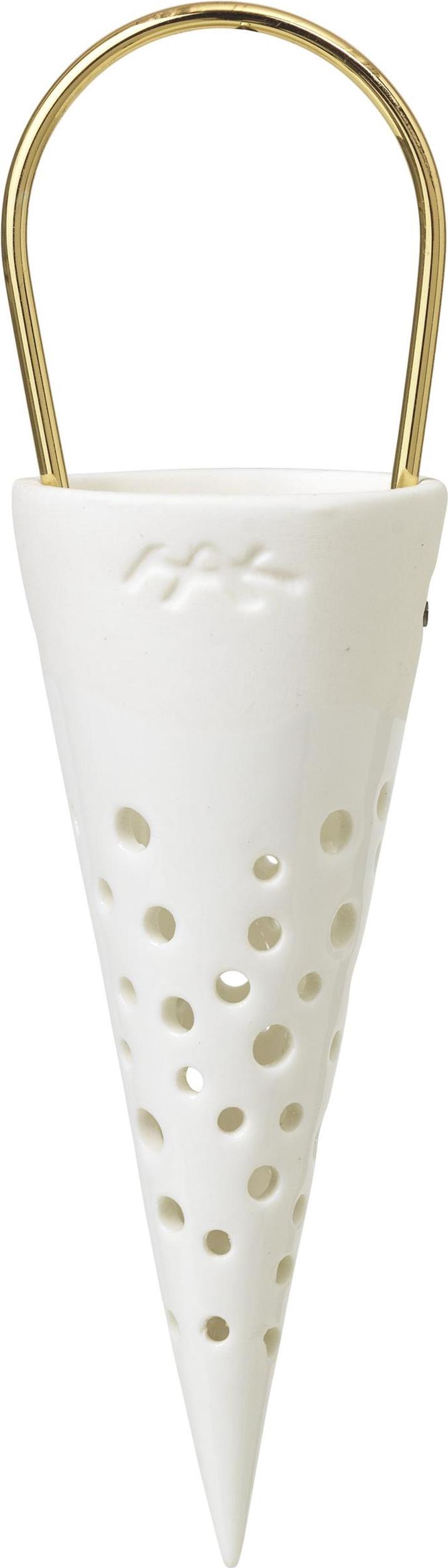 Nobili Weihnachtsdekoration 15,5 cm weiß