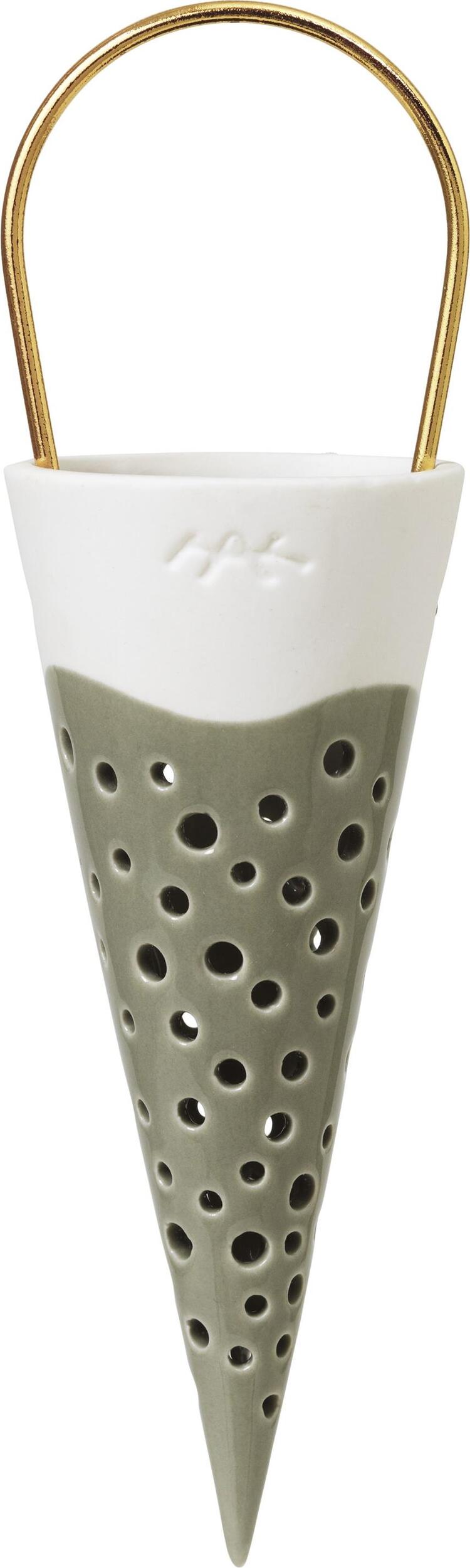 Nobili Weihnachtsdekoration 18 cm olivenfarben