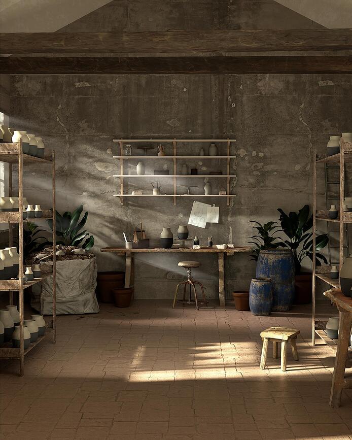 Omaggio Circulare Βάζο, 31 cm, ανθρακί