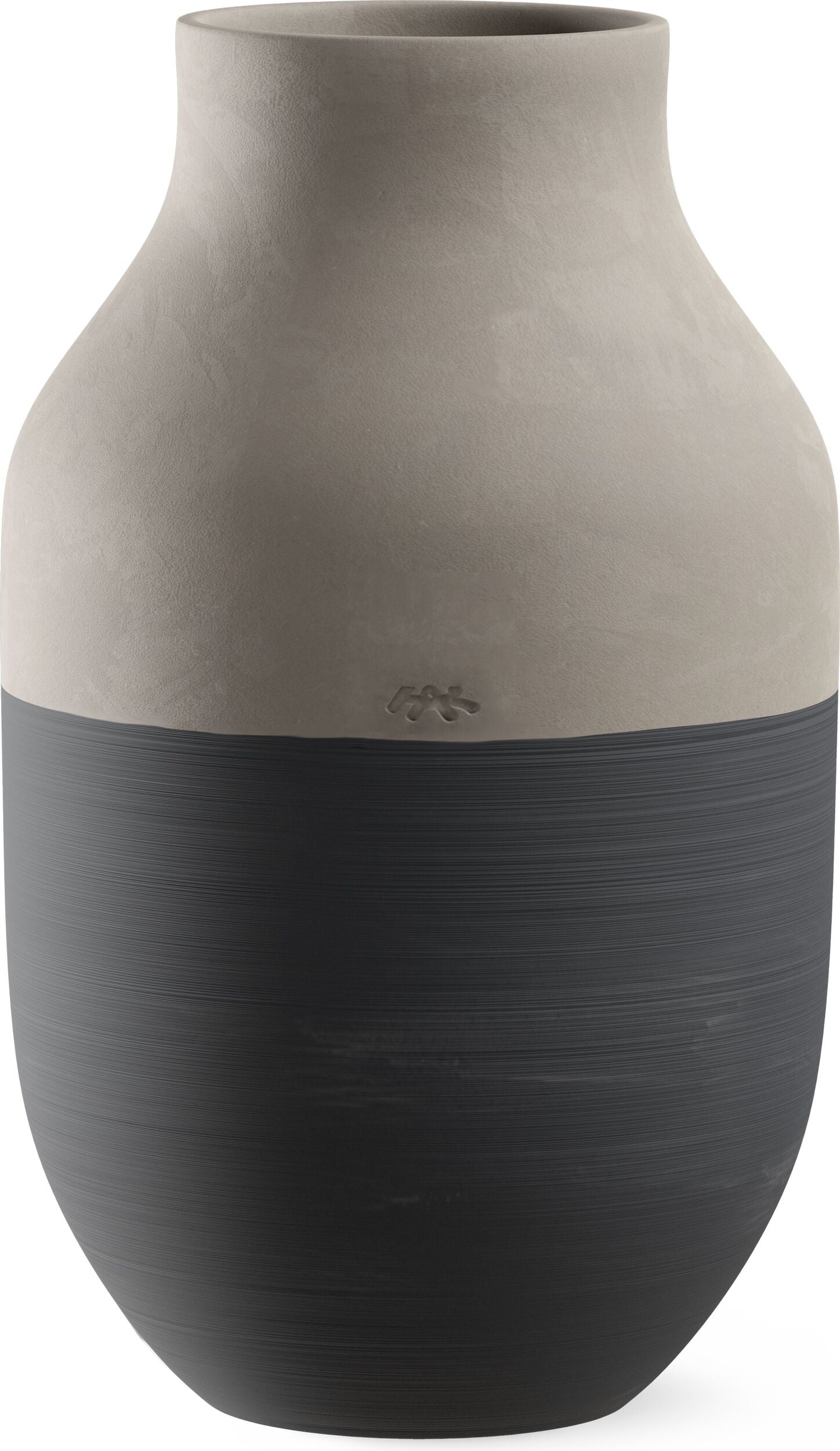 Omaggio Circulare Vase 31 cm anthrazitfarbig