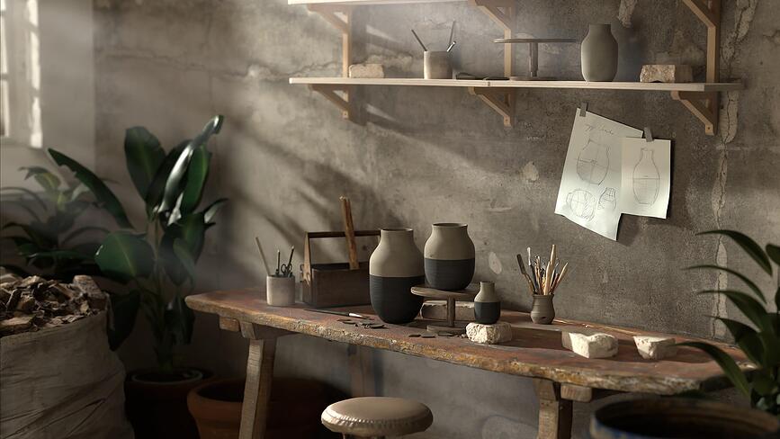 Omaggio Circulare Vaza 31 cm antracitna