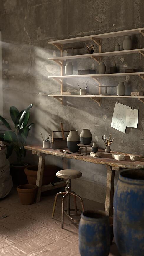 Omaggio Circulare Vaza 31 cm antracitna