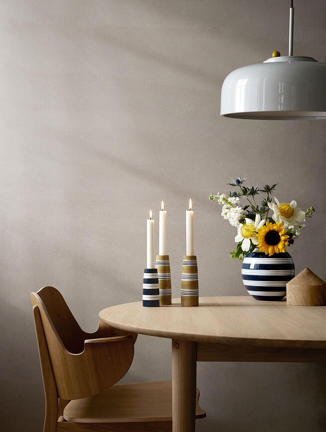 Omaggio Nuovo Κηροπήγιο για κλασικό κερί, 12 cm, σκούρο μπλε