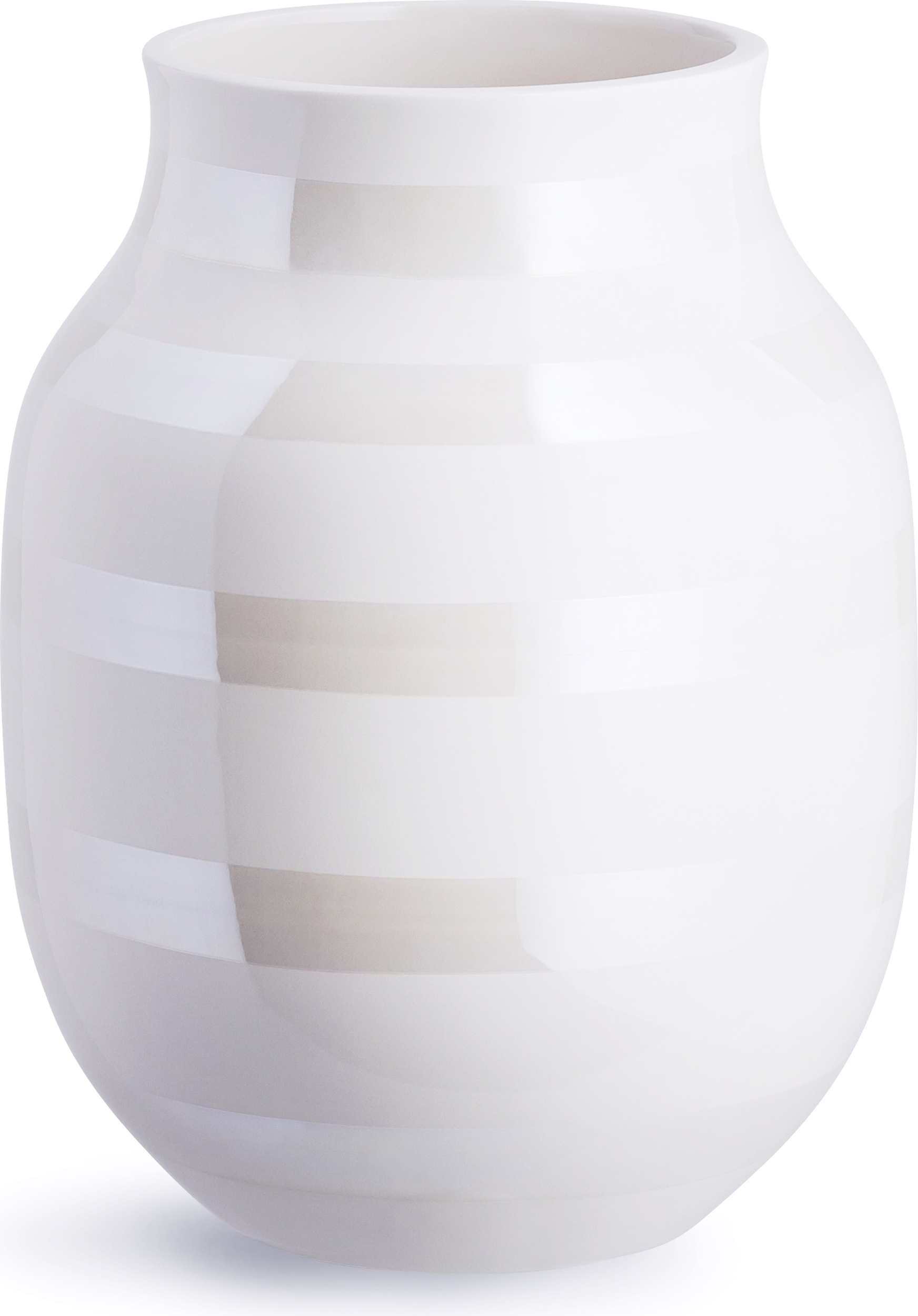 Omaggio Vase 20 cm perlmuttfarben