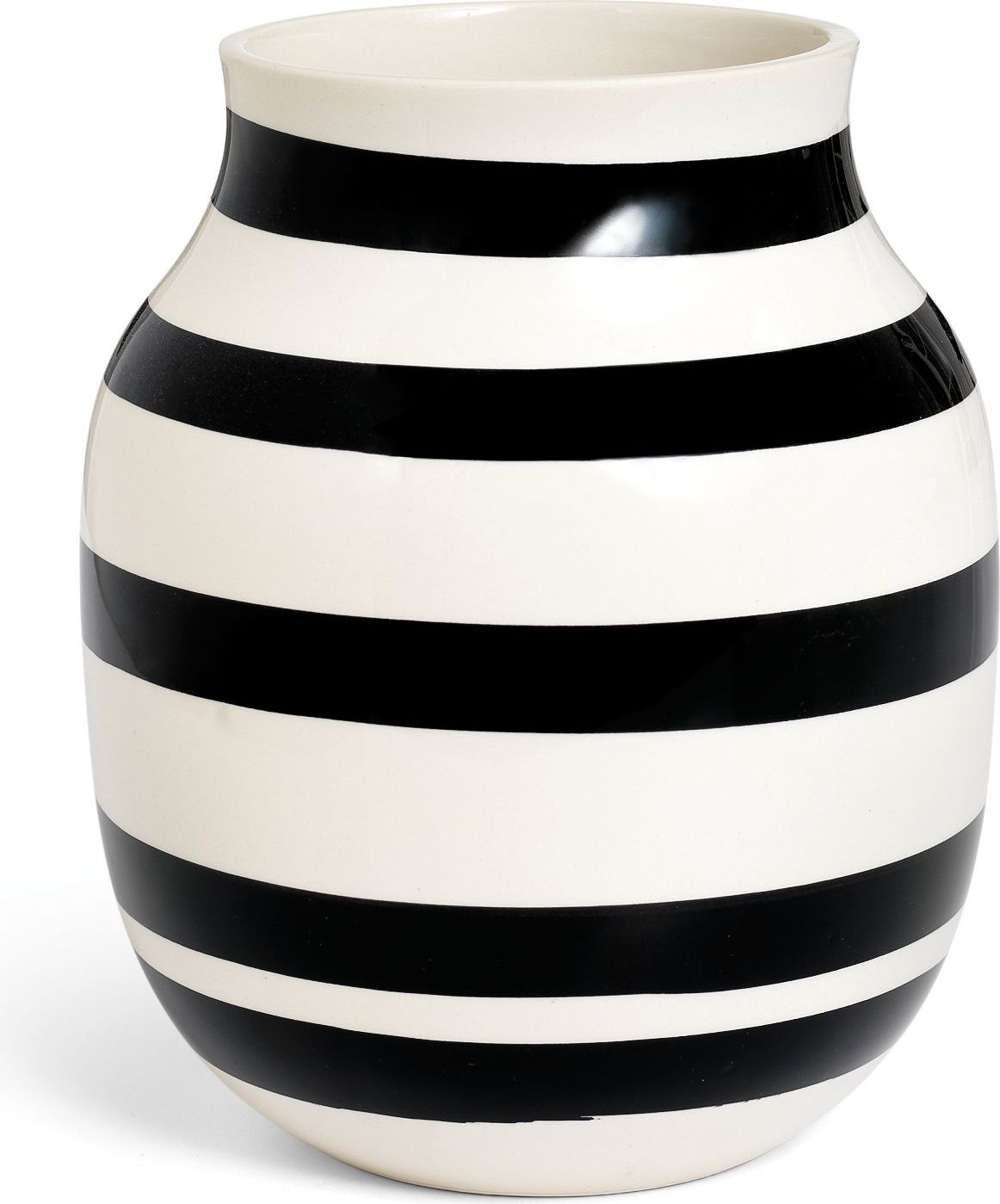 Omaggio Vase 20 cm schwarz