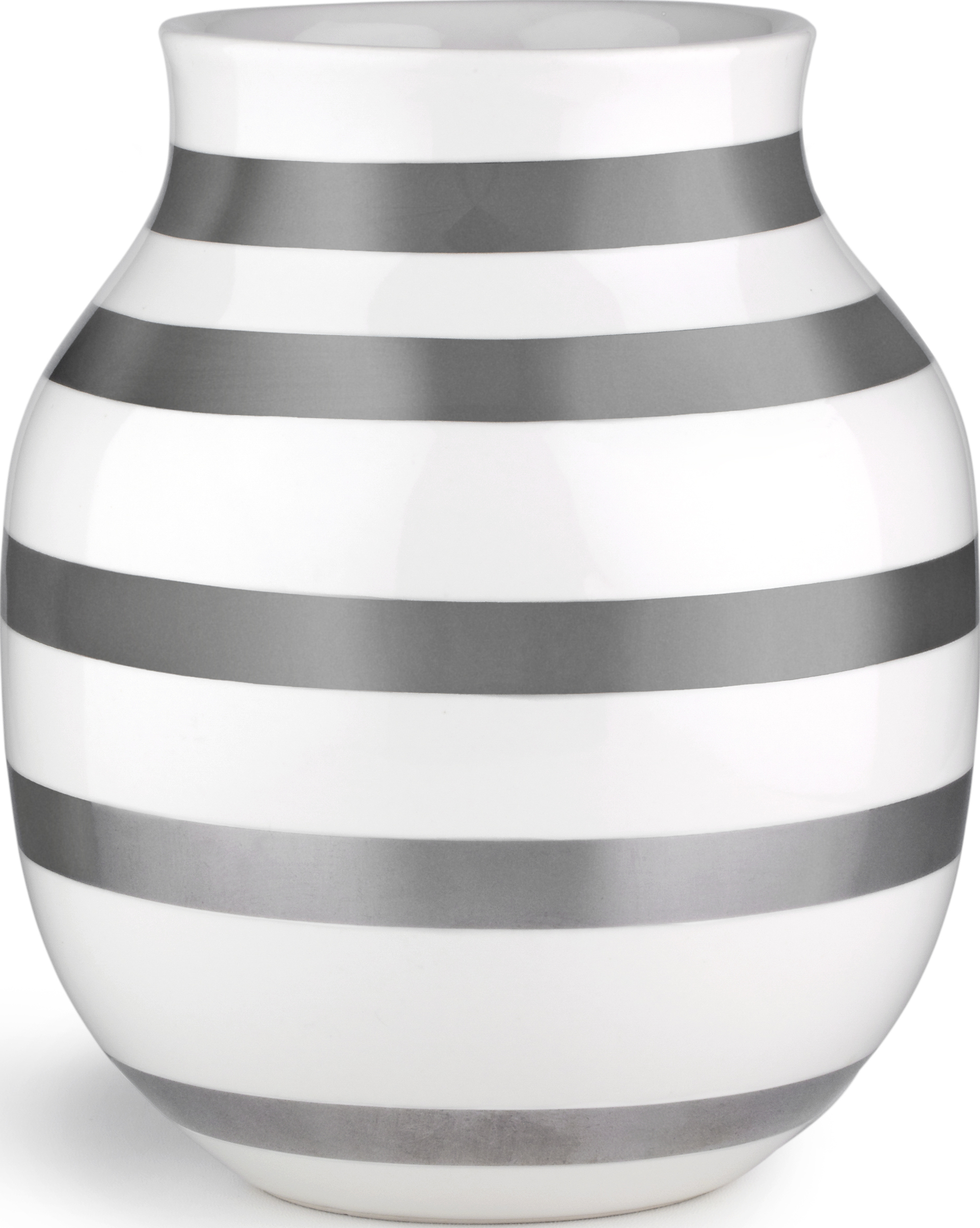 Omaggio Vase 20 cm silberfarben