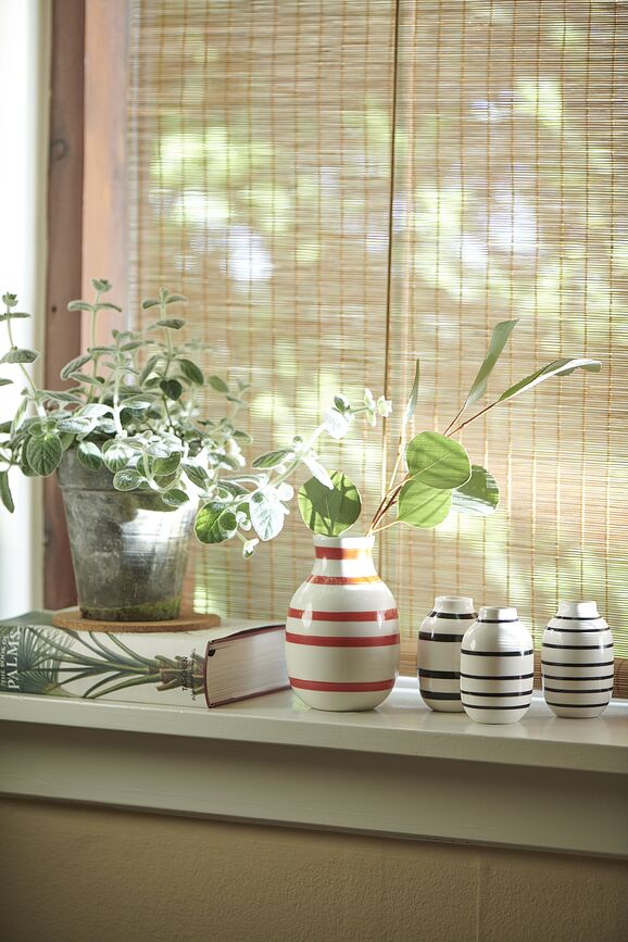 Omaggio Vases petits, noirs, Lot de 3