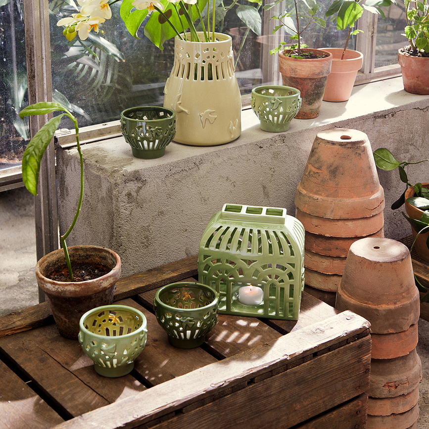 Orangery Βάζο, 18 cm, μελί