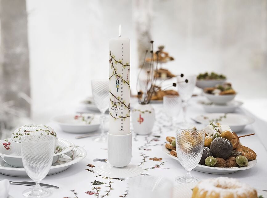 Portavelas Hammershøi Block, blanco