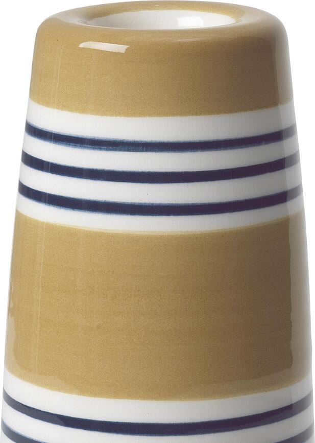 Portavelas para vela clásica Omaggio Nuovo, 16 cm, ocre