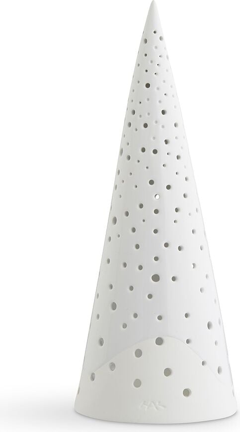 Portavelas para velas de té Nobili, 30 cm, blanco