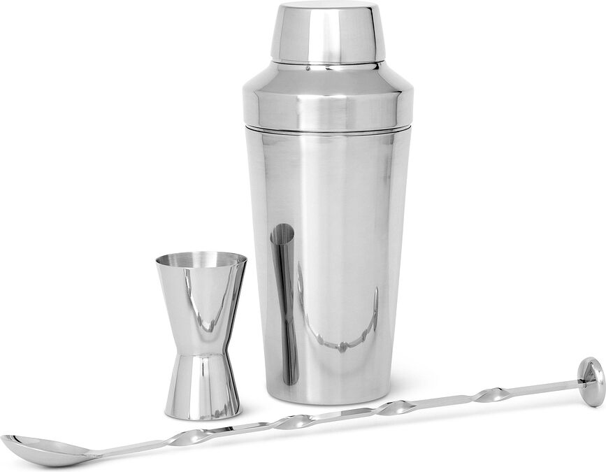 Set de Accesorios de Bar GC Barware, con 2 copas de champán, Set de 5 piezas