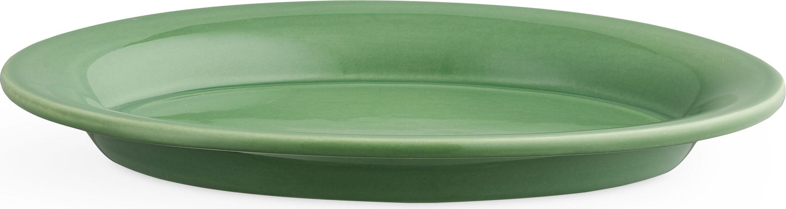 Talerz deserowy Ursula owalny 18 cm zielony