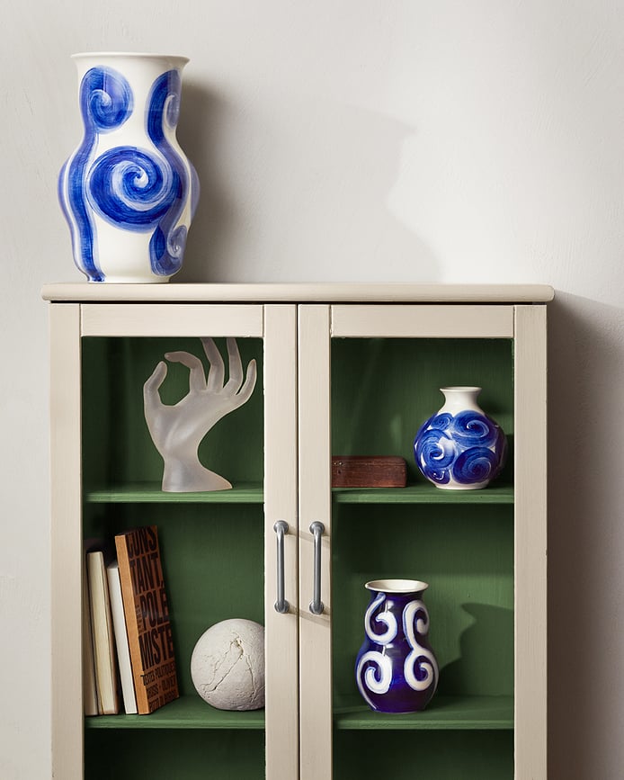 Tulle Vase 13 cm, bleu