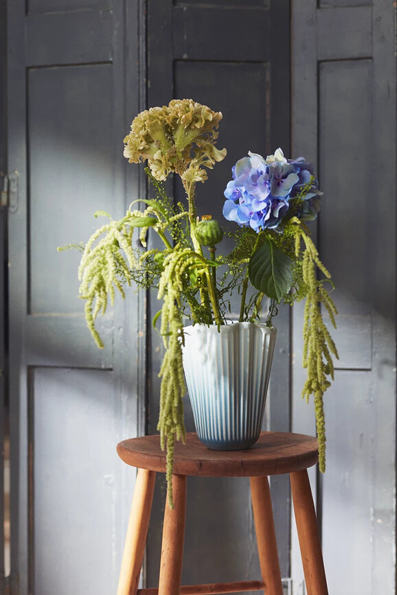 Vase Hammershøi 20,5 cm, bleu