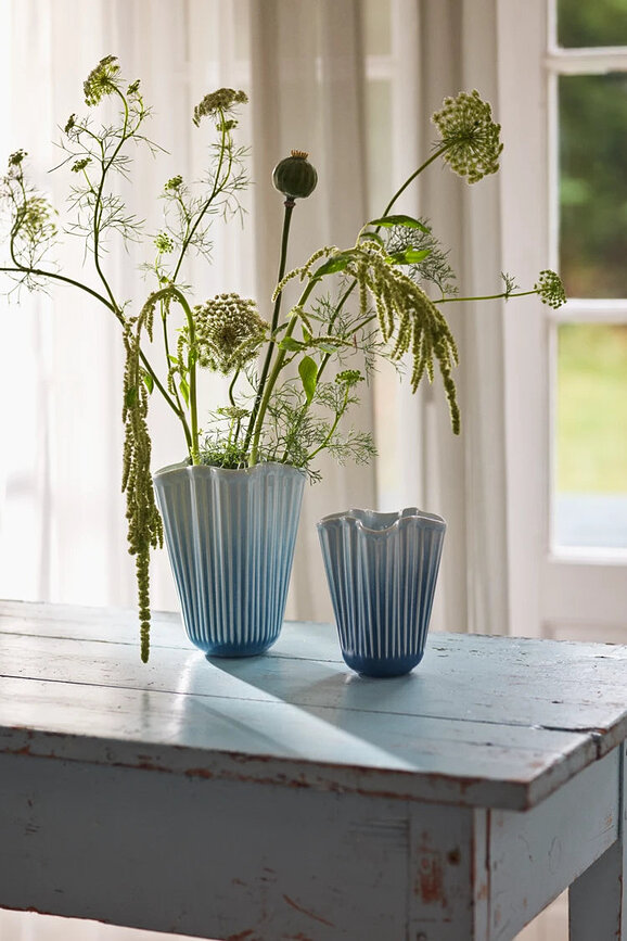 Vase Hammershøi 20,5 cm, bleu