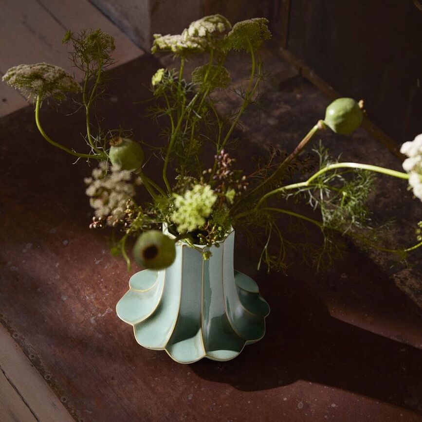 Vase Kantarel 20,5 cm, vert