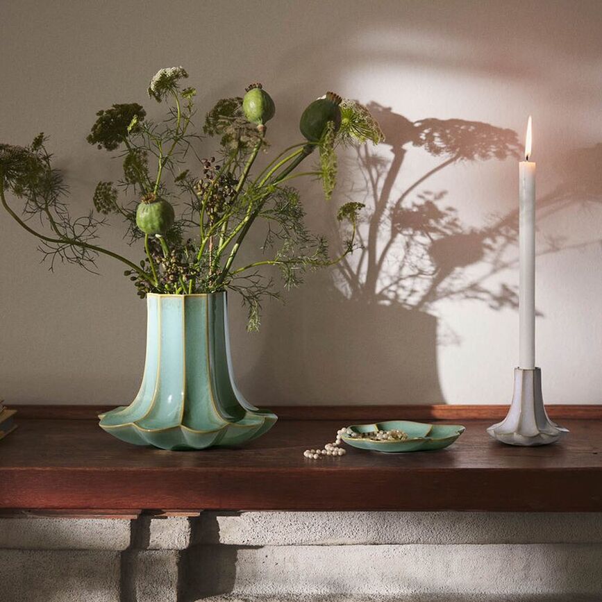 Vase Kantarel 20,5 cm, vert