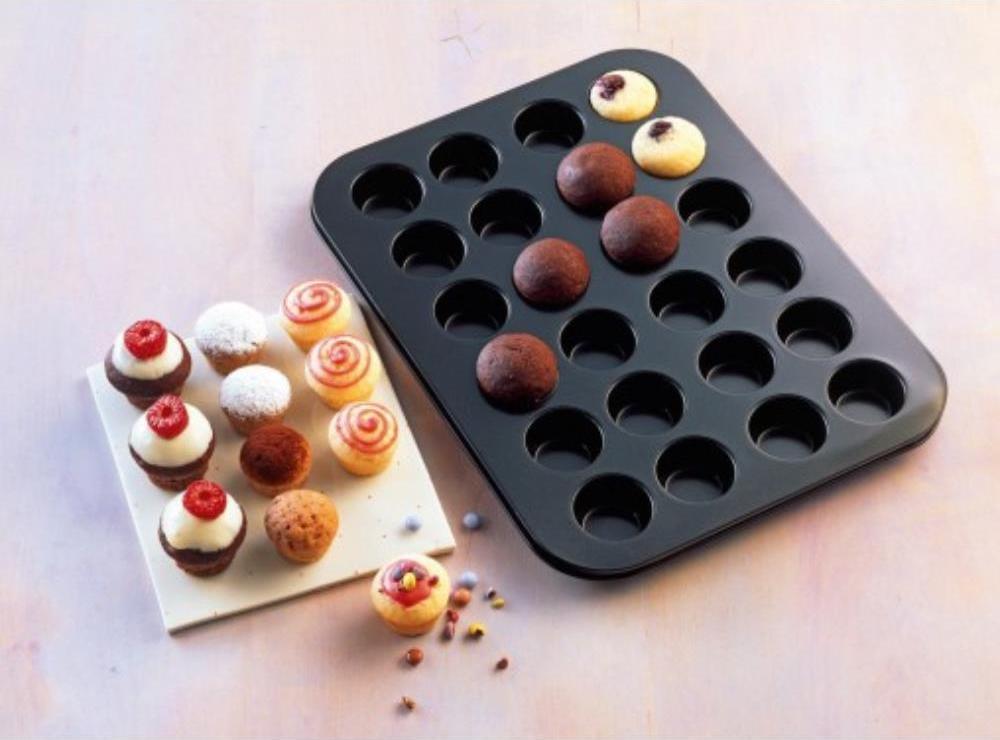 24 Cavity Mini Muffin Pan - Cake Carousel Inc.