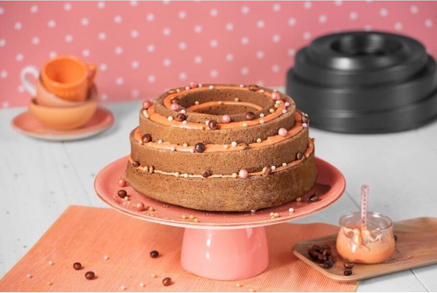 Molde para Bundt Cake Creativ, con diseño floral