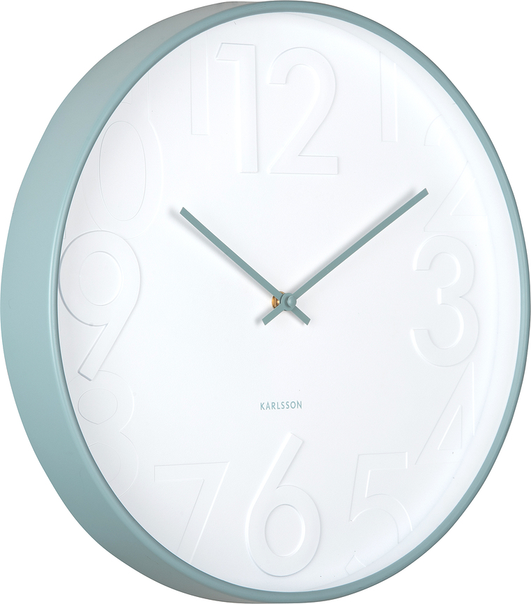 Ayuno Ρολόι τοίχου, γαλάζιο