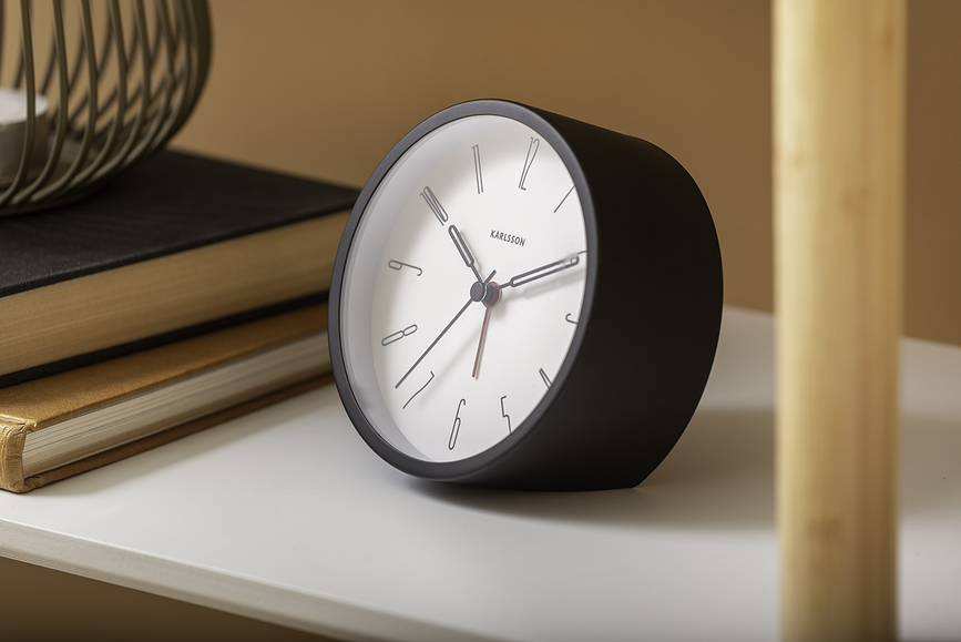 Belle Numbers Réveil, gris chaud