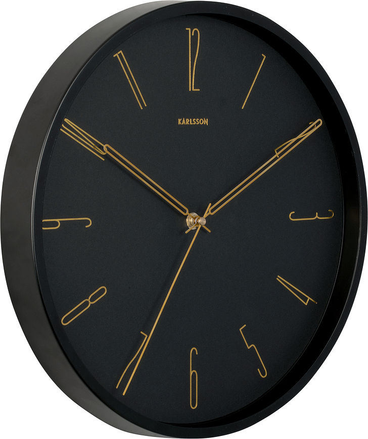 Belle Numbers Zidni Sat sivi