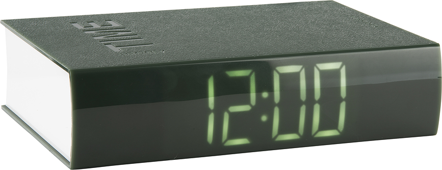 Book Horloge Réveil LED, vert