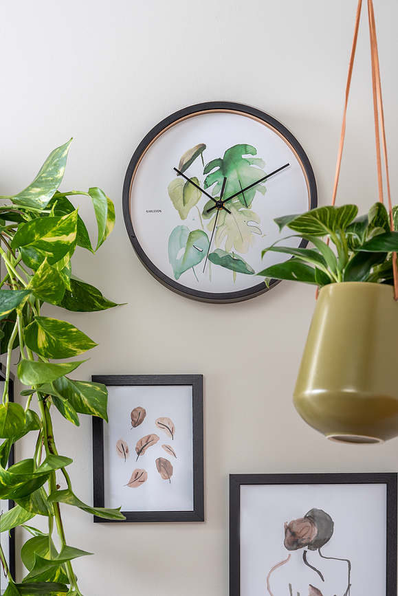 Botanical Eucalyptus Horloge Murale