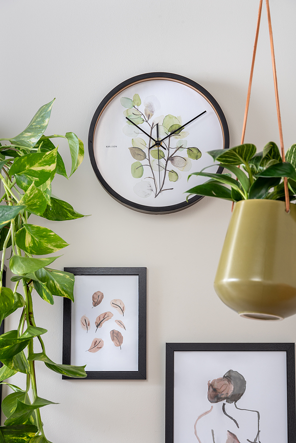 Botanical Eucalyptus Horloge Murale