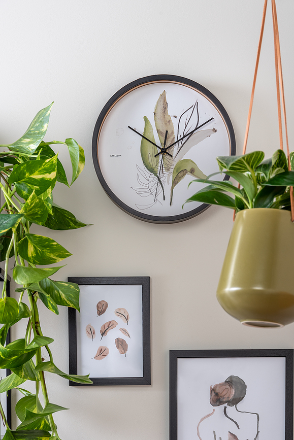 Botanical Eucalyptus Horloge Murale