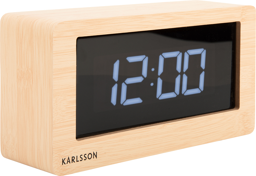 Boxed Budilka LED, svetel les