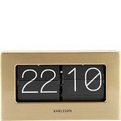 Boxed Flip Clock 20,5 cm black matte - Karlsson