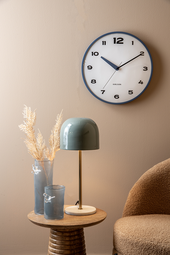 Brisk Dome Ρολόι Τοίχου, κίτρινο