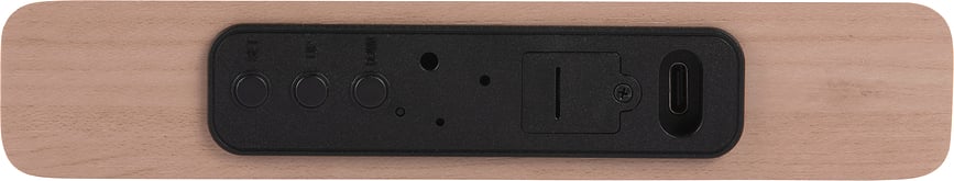 Budilica LED Retro Flat s indukcijskim punjenjem bijela