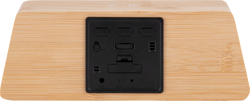 Budilica LED s promjenom boje bambus