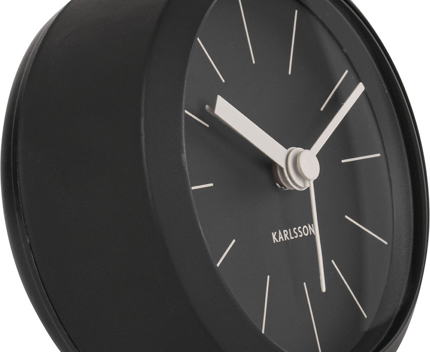 Button Budilica mat crna