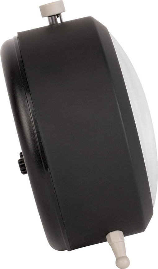 Button Budilka, črna, mat