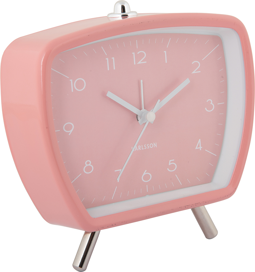 Candy Circus Budilka retro, pastelno roza