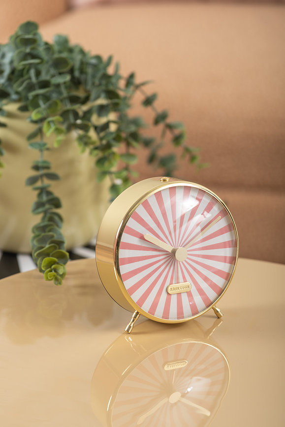 Candy Swirl Budilica smeđe-bijela