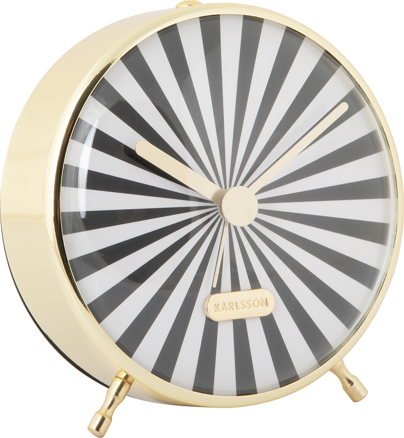 Candy Swirl Budilica smeđe-bijela