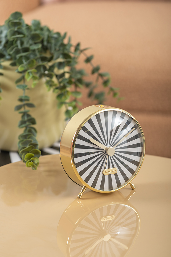 Candy Swirl Budilka, rjavo-bela